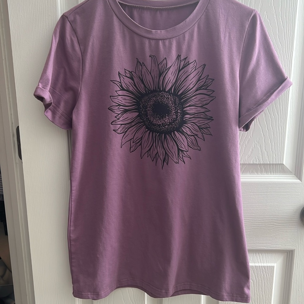 Violet sunflower shirt